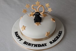 50th birthday cockerpoo cake